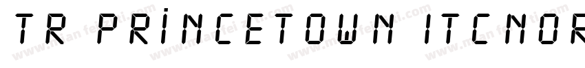 TR Princetown ITCNormal字体转换